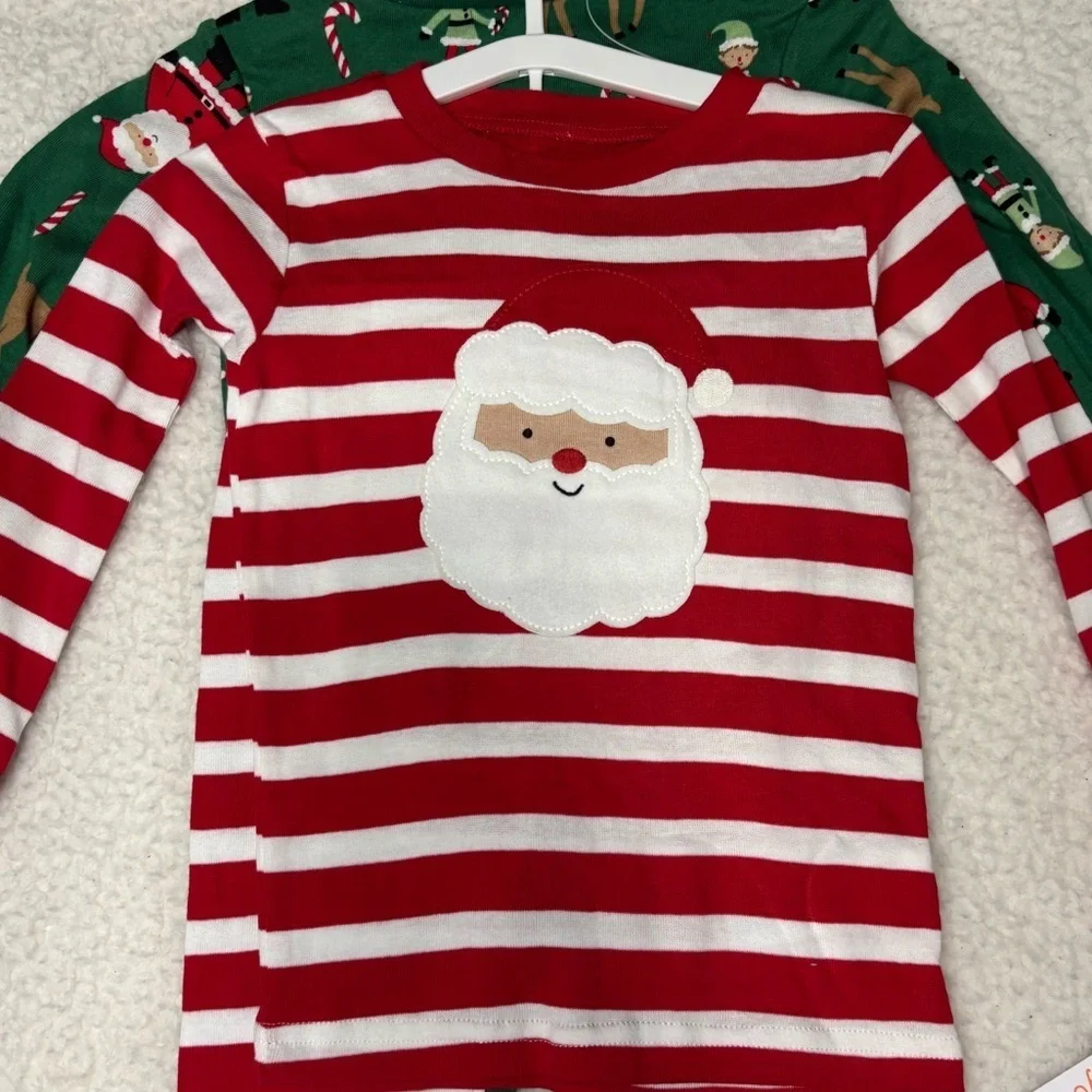 Carter’s Just One You Boys Santa Xmas 4 piece Pajama Set